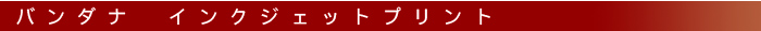 バンダナ　インクジェットプリント