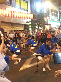 高円寺阿波おどり 粋輦様本染め手ぬぐいイメージ